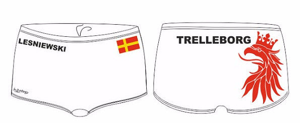 H2OTOGS Customised - Trelleborg UWR Mens Aquashorts (M25) + NAME