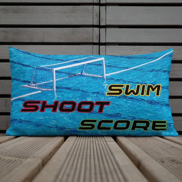 SHOALO Swim Shoot Score - Tie Dye Premium Cushion / Pillow
