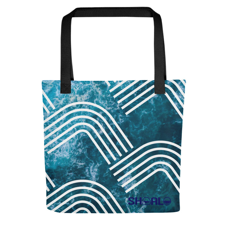 SHOALO Waves - Tote bag (15″ × 15″)