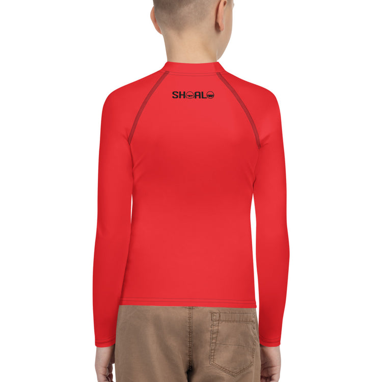 SHOALO Alizarin Red - Boy's / Girl's Long Rash Guard / Vest (8-20 Yrs)
