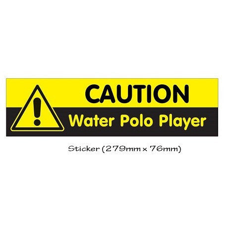 Waterpoloshop - Water Polo Caution - Sticker