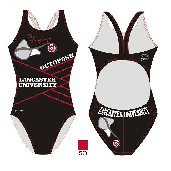 Waterpoloshop - H2OTOGS Customised - Lancaster Uni Octopush Womens Bladeback Suits