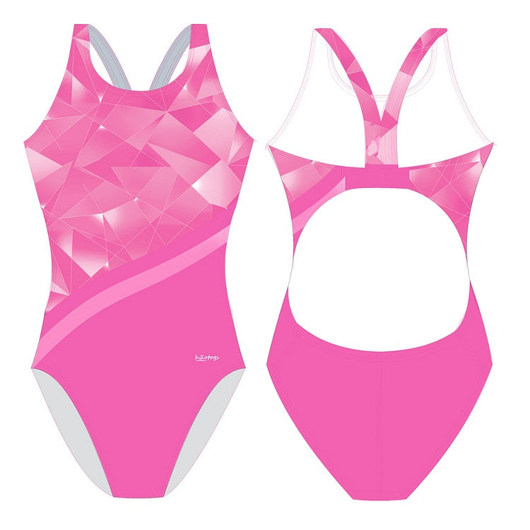 H2OTOGS - Broken Glass - Womens Bladeback Suits - Pink