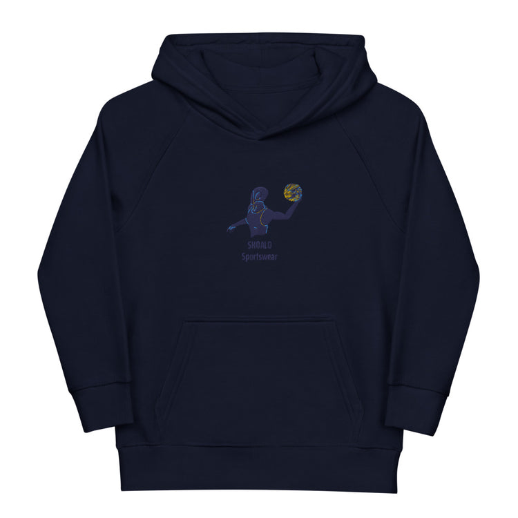 SHOALO Embroidered Female Water Polo Player - Children's / Kid's Eco Hoodie