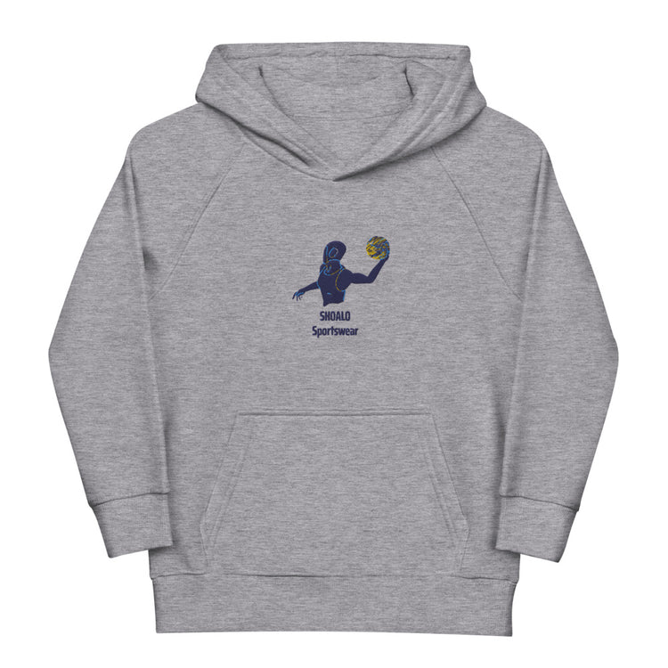 SHOALO Embroidered Female Water Polo Player - Children's / Kid's Eco Hoodie