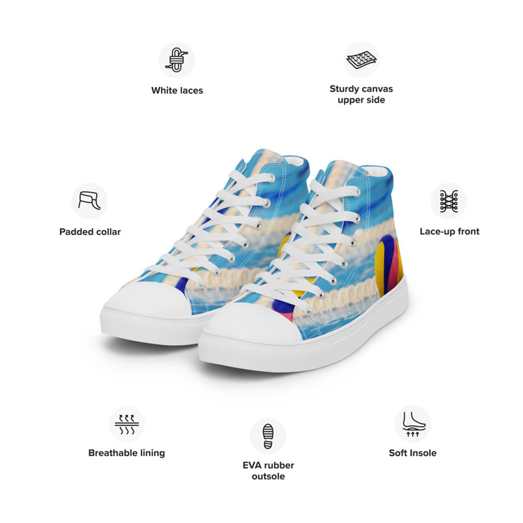 SHOALO Game Day - Men’s High Top Canvas Shoes