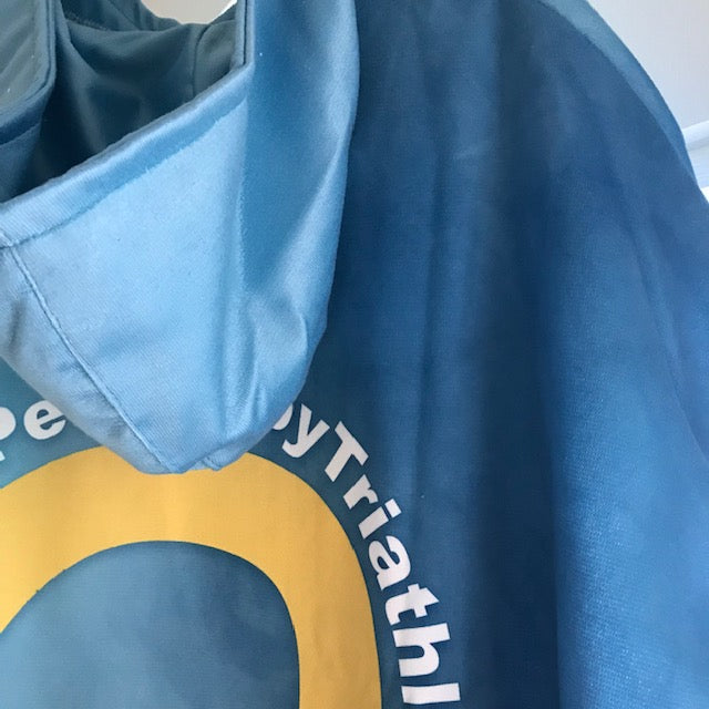 SHOALO Customised - Pete Wilby's Triathlon ADULTS Unisex Hooded Towel / Changing Robe / Poncho