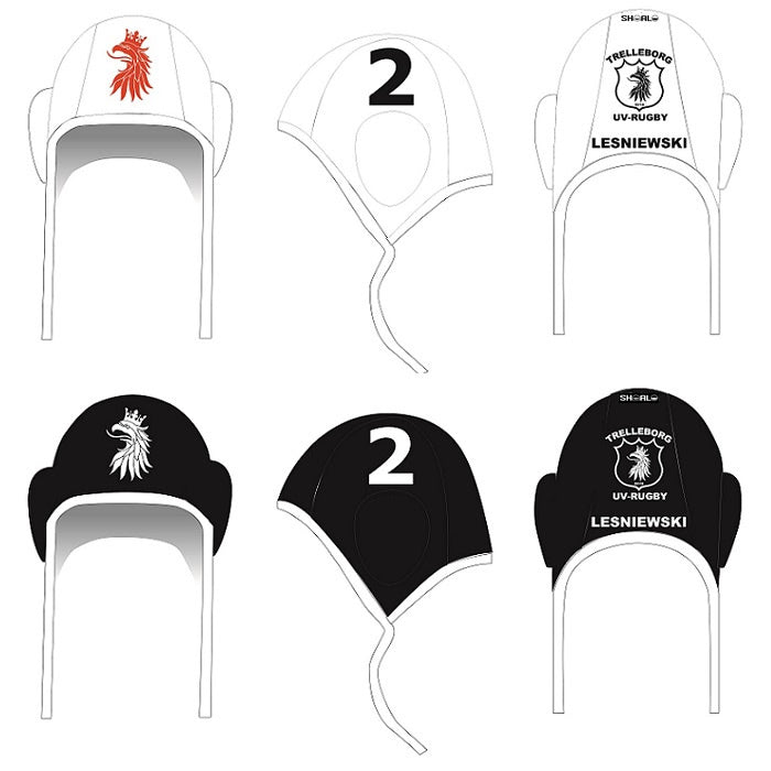 SHOALO Customised - Trelleborg UWR Water Polo Caps - SINGLE + NAME