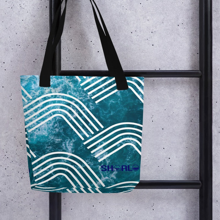 SHOALO Waves - Tote bag (15″ × 15″)