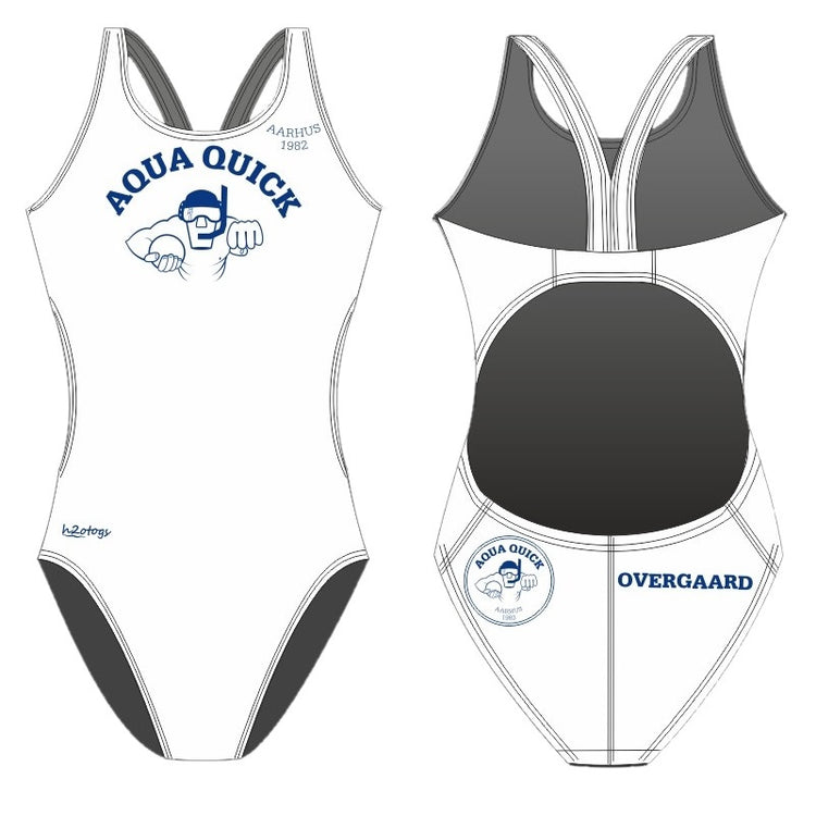 SHOALO Customised - Aqua Quick Womens Bladeback Suits + NAME