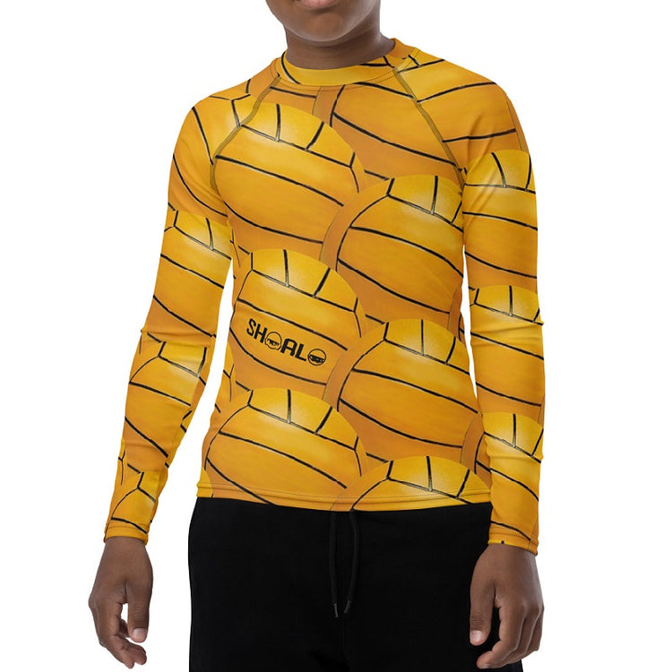 SHOALO Water Polo Ball - Boy's / Girl's Long Sleeve Rash Vest (8-20 Yrs)