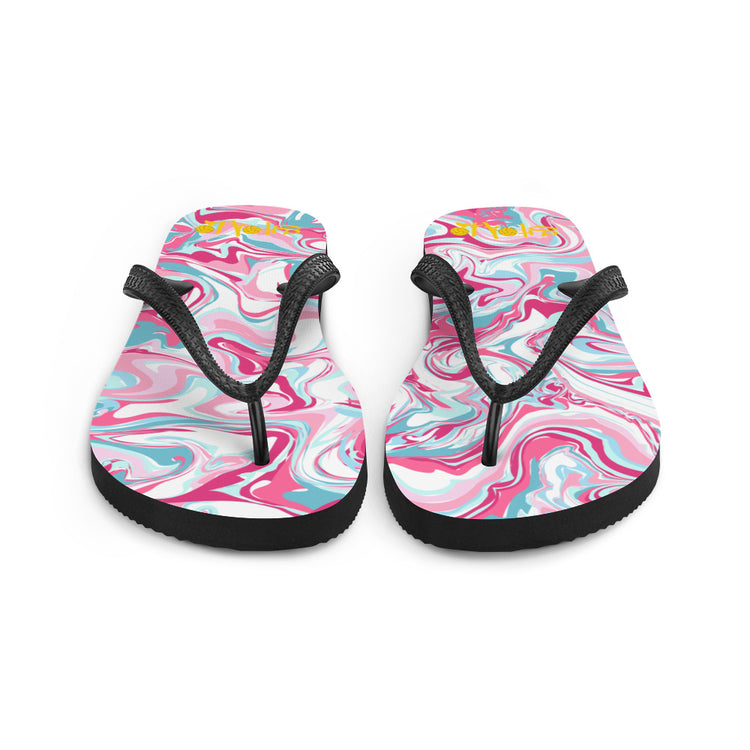 SHOALO - Pink Marble Flip-Flops / Thongs / Sandals / Slippers