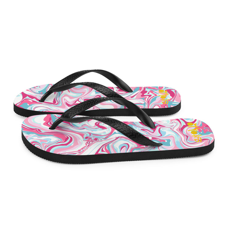 SHOALO - Pink Marble Flip-Flops / Thongs / Sandals / Slippers