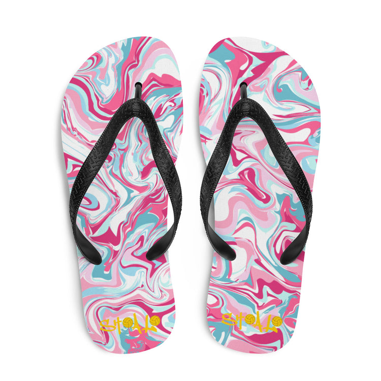 SHOALO - Pink Marble Flip-Flops / Thongs / Sandals / Slippers