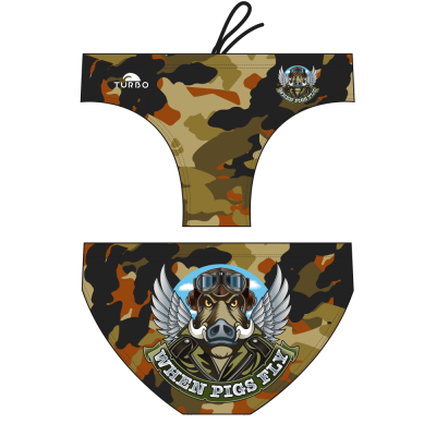 TURBO Pigs Fly - 731423 - Mens Suit - Water Polo