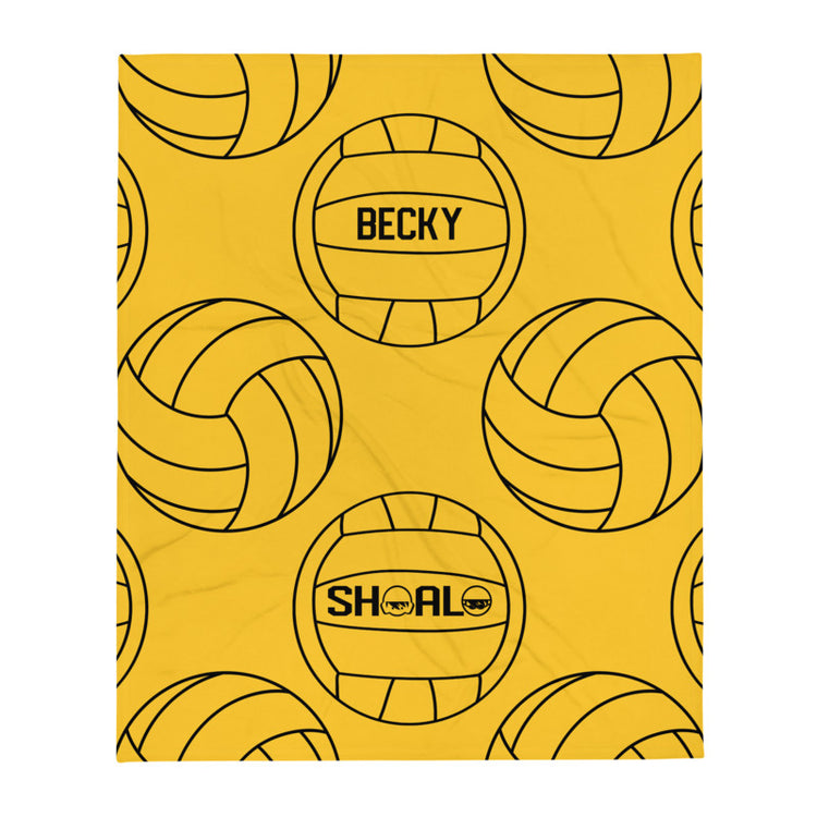 SHOALO - Multi Water Polo Balls Throw Blanket - PERSONALISE