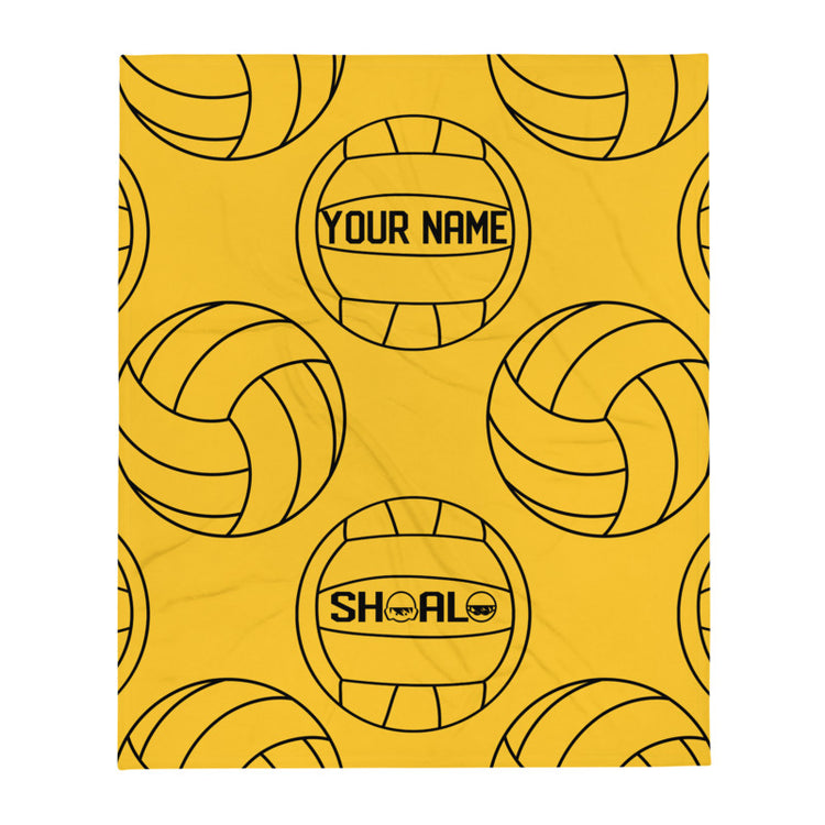 SHOALO - Multi Water Polo Balls Throw Blanket - PERSONALISE