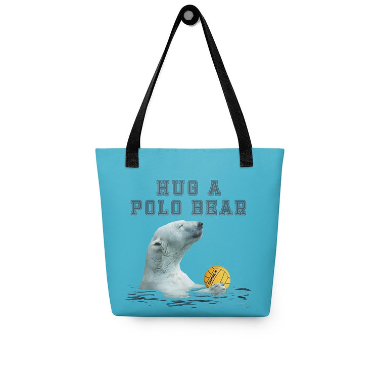 SHOALO Hug a Polo Bear - Tote Bag (15″ × 15″)