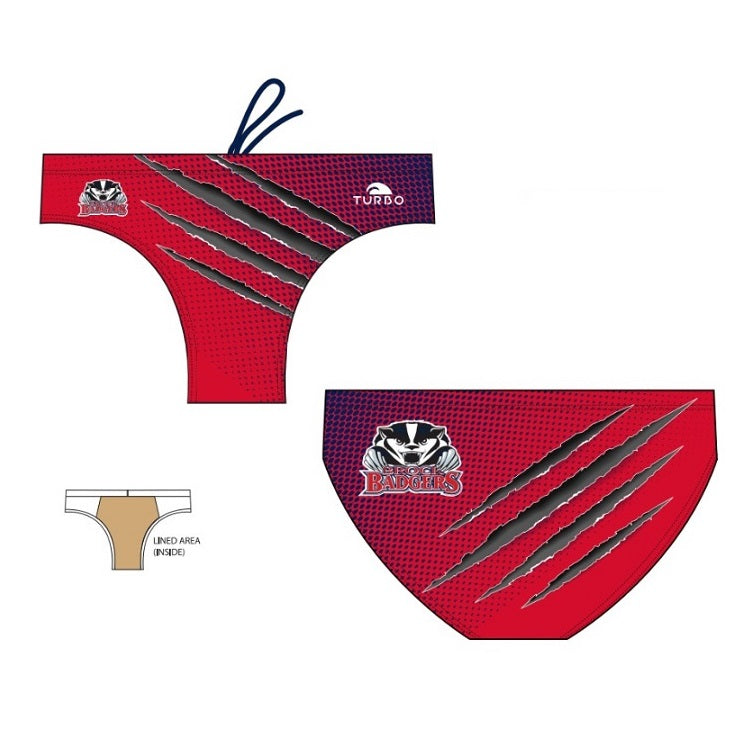 TURBO Customised -  Brock University Mens Swim Briefs