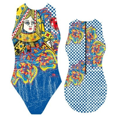 TURBO Queen Heart Vintage - 89852 - Womens Water Polo Suits / Costume