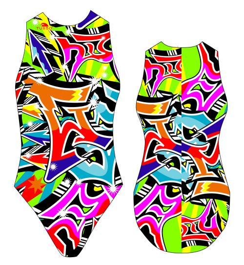 TURBO Graffitti - 89262 - Womens Water Polo Suits / Costume