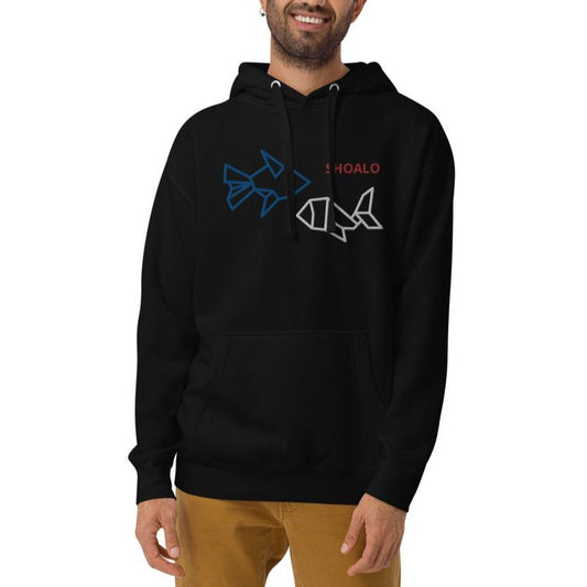 SHOALO Fish - Embroidered Men's / Unisex Hoodie