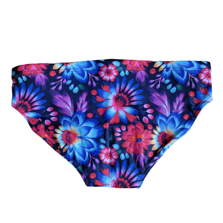 TURBO Black Flower - 730910 - Mens Suit - Water Polo