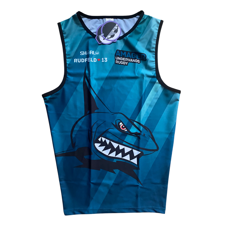 SHOALO Customised - Amager UWR Unisex CONTOUR TECH Vest (Singlet / Jersey) + NAME + NUMBER* To be worn in the pool