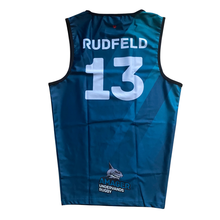 SHOALO Customised - Amager UWR Unisex CONTOUR TECH Vest (Singlet / Jersey) + NAME + NUMBER* To be worn in the pool
