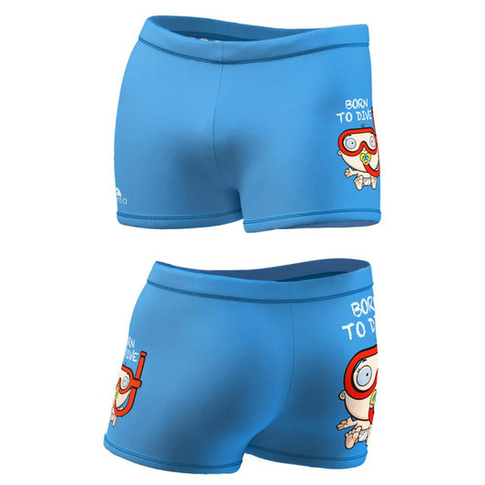 TURBO Boxer Born To Dive - 73029916 Mens Swim Trunks / Shorts