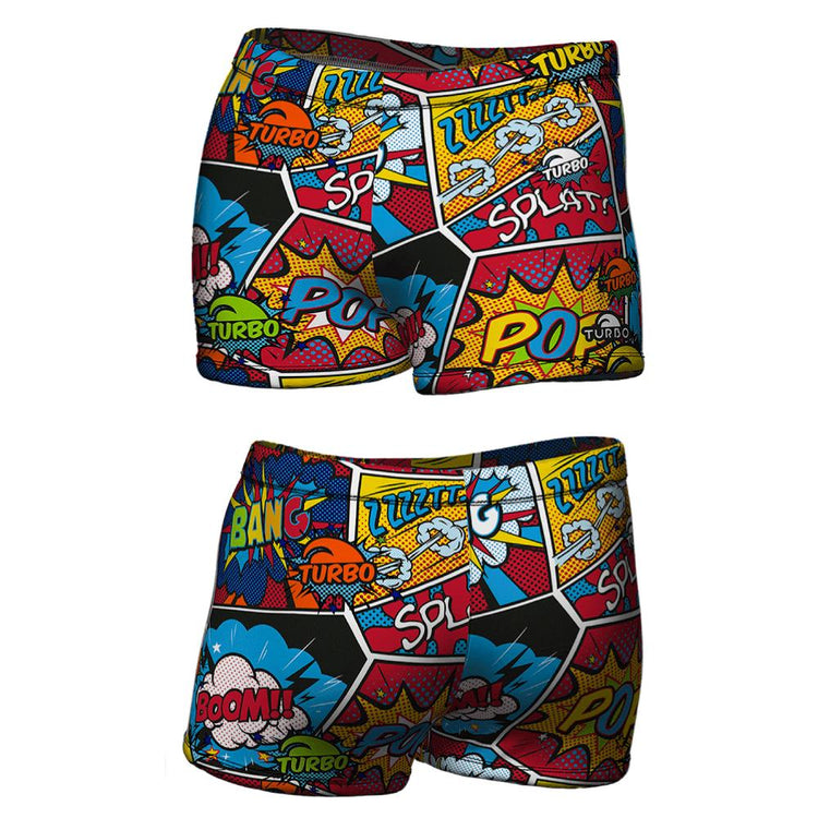 TURBO Boxer Full Comic Boom - 73041516 Mens Swim Trunks / Shorts