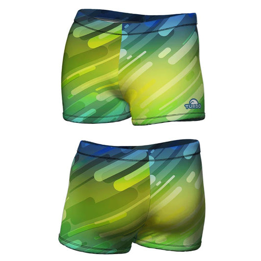 TURBO Boxer Full Blu Flash - 73083216 Mens Swim Trunks / Shorts