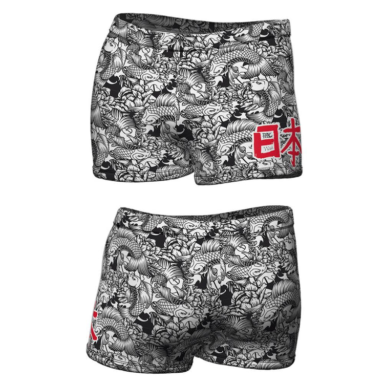 TURBO Boxer Full Black Carpa - 73119016 Mens Swim Trunks / Shorts
