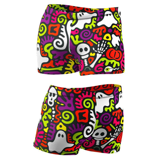 TURBO Boxer Full Printed Spooky Neon - 73225416 Mens Swim Trunks / Shorts