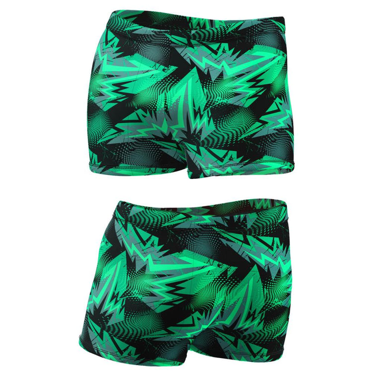 TURBO Boxer Full Green Surge - 73230916 Mens Swim Trunks / Shorts