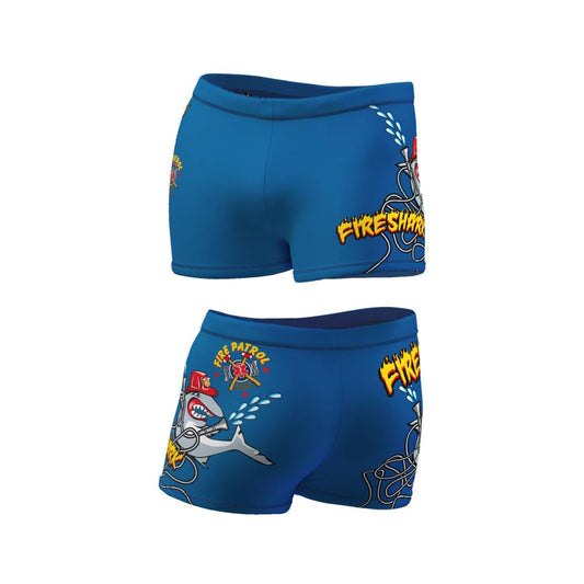TURBO Boxer Fire Shark - 7952716 Mens Swim Trunks / Shorts