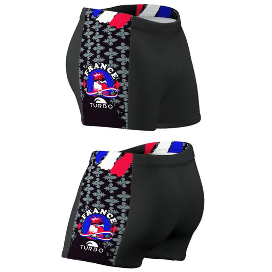 TURBO Boxer Men Band France Coq - 7956813 Mens Swim Trunks / Shorts