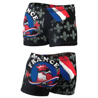 TURBO Boxer Full Printed Men France Coq - 7956816 Mens Swim Trunks / Shorts