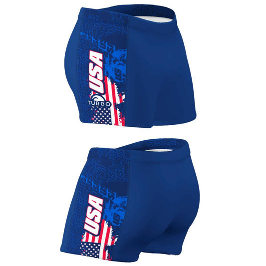 TURBO Boxer Men Band Usa - 7958313 Mens Swim Trunks / Shorts