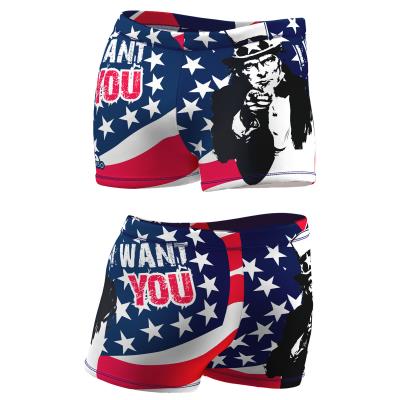 TURBO Boxer Full Printed Men Usa Want You - 7982316 Mens Swim Trunks / Shorts