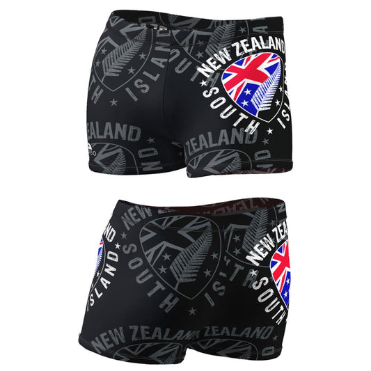 TURBO Boxer New Zealand Shield - 7982516 Mens Swim Trunks / Shorts