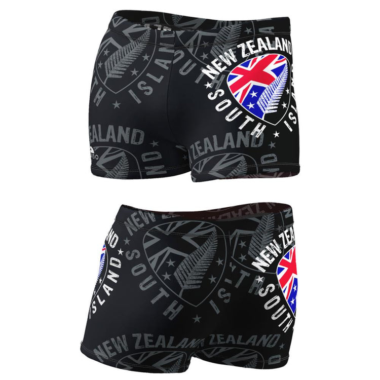 TURBO Boxer New Zealand Shield - 7982516 Mens Swim Trunks / Shorts