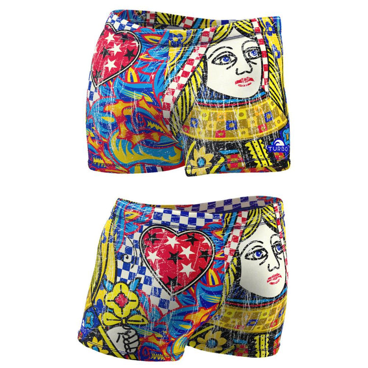 TURBO Boxer Queen Heart Vintage - 7985216 Mens Swim Trunks / Shorts