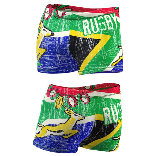 TURBO Boxer Rugby South Africa Vintage France 2013 - 7989716 Mens Swim Trunks / Shorts