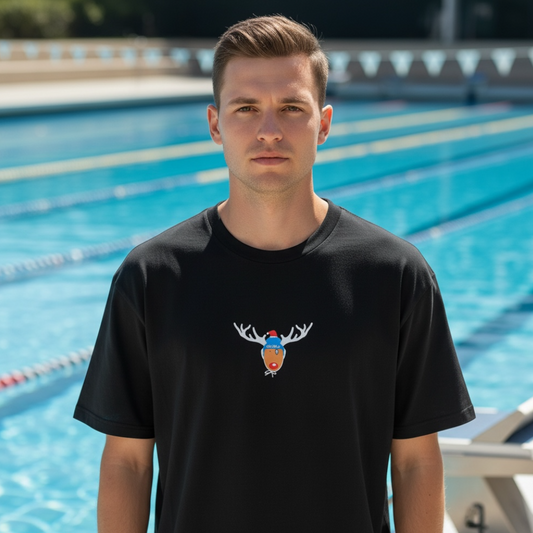IN_STK - SHOALO Xmas Reindeer - Cotton Men's / Unisex T-Shirt