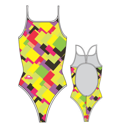 TURBO - 8300422-0099 - Thin Strap Womens Swimsuit / Swimwear / Costume - Swimming