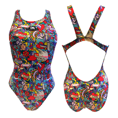 TURBO SWIMSUIT SWIMMING WOMEN LIBERTY TATOO