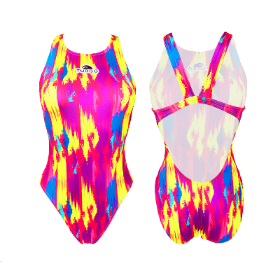 TURBO SWIMSUIT SWIMMING WOMEN MESH COLOR