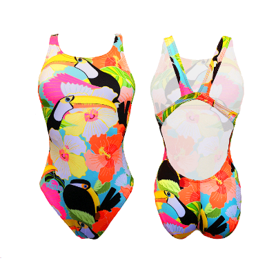 TURBO SWIMSUIT SWIMMING WOMEN TROPIC VIBES
