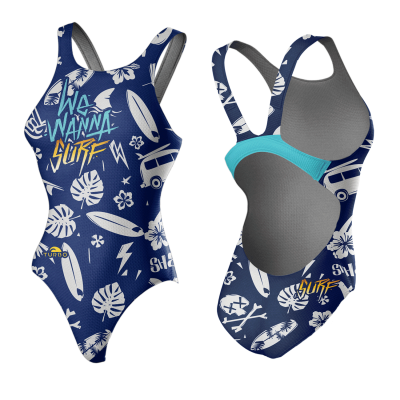 TURBO SWIMSUIT WIDE STRAP WE WANNA SURF